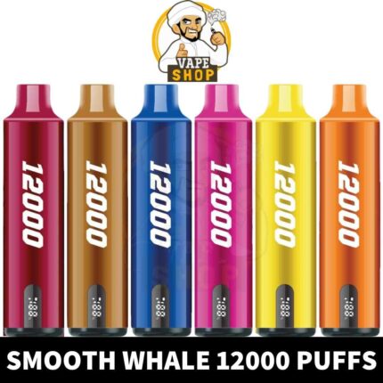 SMOOTH Whale Disposable 2% & 5% 12000 Puffs Rechargeable Vape in Dubai, UAE