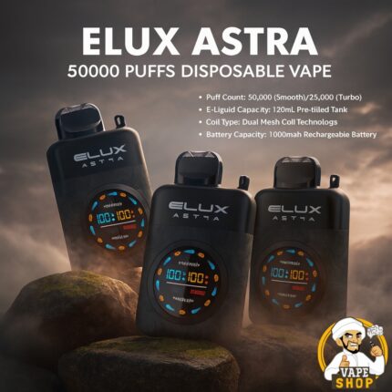 Elux Astra 50000 Puffs Disposable Vape 50MG In Dubai