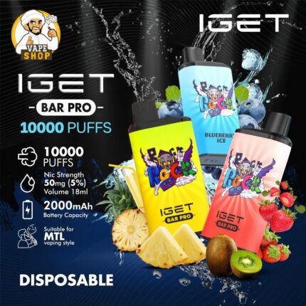 IGET Bar Pro 10000 Puffs 50MG Nicotine Disposable Vape