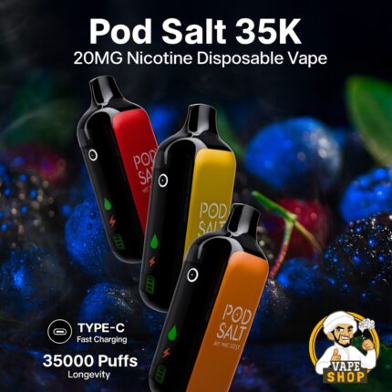 Pod Salt 35000 puffs 20MG Nicotine Disposable Vape In Dubai