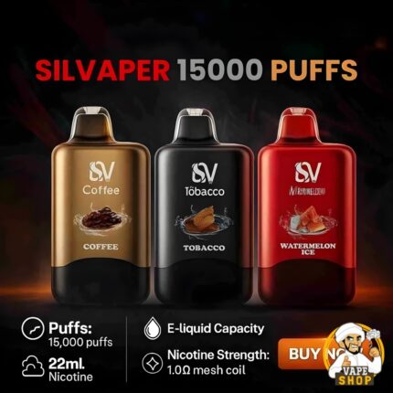 Silvaper 15000 Puffs 20mg nicotine Disposable Vape In Dubai