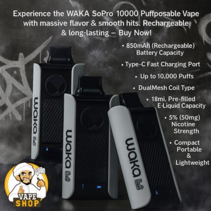 WAKA Sopro 10000 Puffs 50mg Disposable Vape